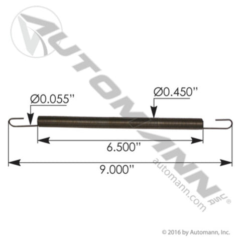 Automann 104.1172 Accelerator Pedal Spring Freightliner
