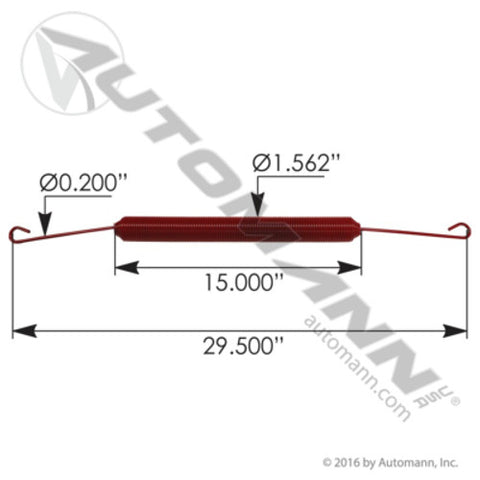 Automann 104.1309 Hood Spring Peterbilt