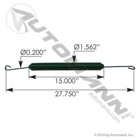 Automann 104.1368 Hood Spring Peterbilt
