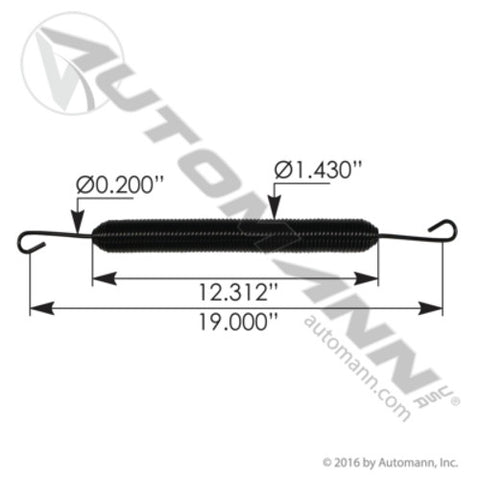 Automann 104.1369 Hood Spring Peterbilt