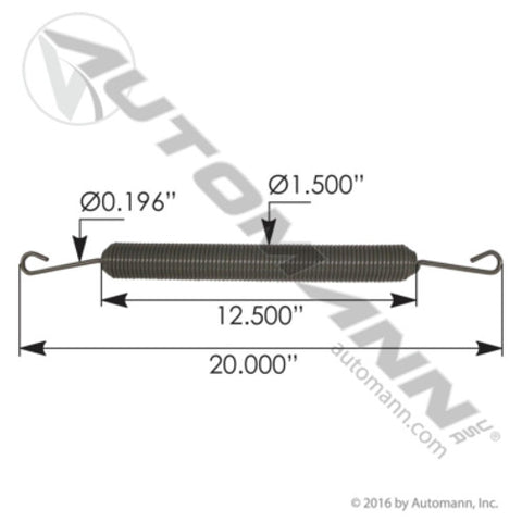 Automann 104.1379 Hood Spring Peterbilt