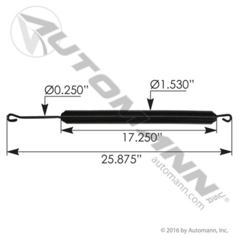 Automann 104.1709 Hood Spring Freightliner