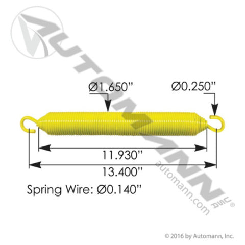 Automann 104.7105 Hood Spring Kenworth