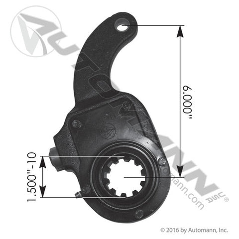 Automann 134.1042 Manual Slack Adjuster 6in Curved
