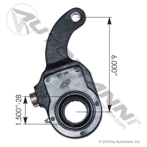 Automann 134.2842 Manual Slack Adjuster 6" Curved