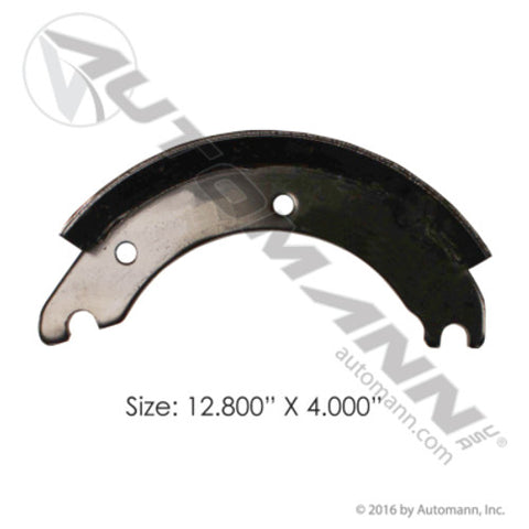 Automann 142.128480 Unlined Brake Shoe 325mm X 100mm