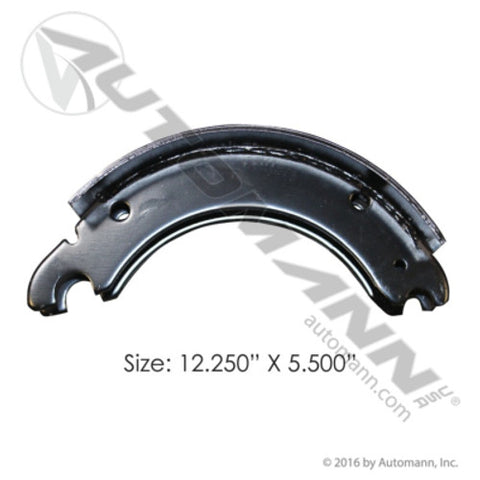 Automann 142.453680 Unlined Brake Shoe 12.250in X 5.500in