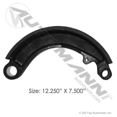 Automann 142.460780 Unlined Brake Shoe 12.250in X 7.500in