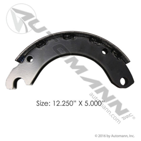 Automann 142.466180 Unlined Brake Shoe 12.250in X 5.000in