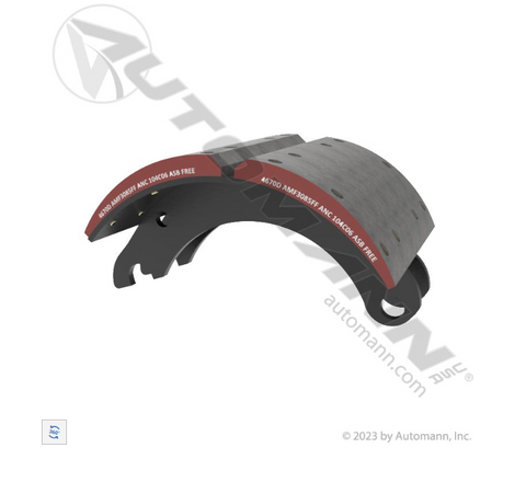 Automann 143.467080.30 Lined Brake Shoe 12.250in x 7.500in 23K Lbs