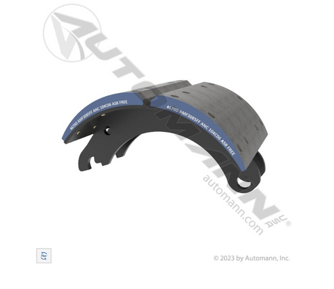 Automann 143.467080.50 Lined Brake Shoe 12.250in x 7.500in 20K LBS