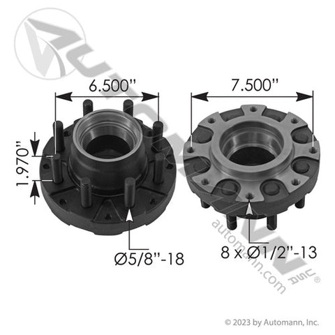 Automann 150.843003 Oil Hub 9-10K General Duty