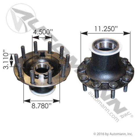 Automann 150.S1101.S1 Steer Hub Assembly