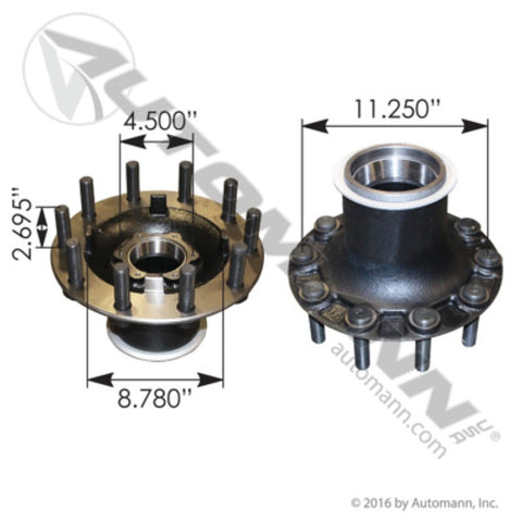 Automann 150.S1101.S2 Steer Hub Assembly