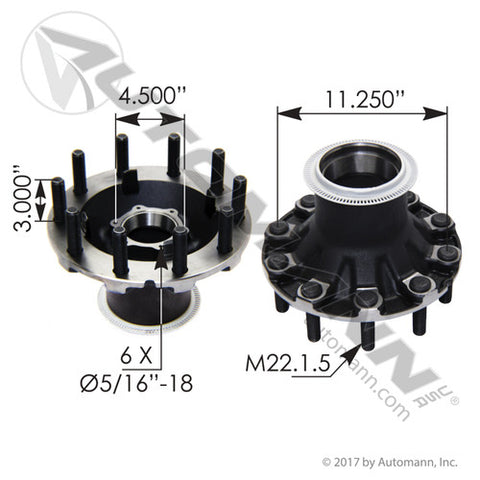 Automann 150.S1102.S1 Steer Hub Assembly
