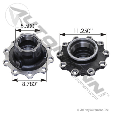 Automann 150.T1101 Outboard Mount Wheel Hub