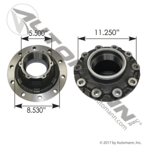 Automann 150.T1107 Outboard Mount Wheel Hub