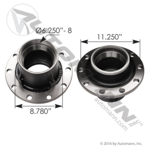 Automann 150.T1201 Outboard Mount Wheel Hub