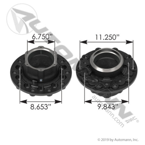 Automann 150.T1207 Outboard Mount Wheel Hub