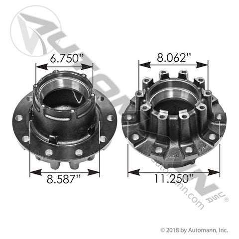 Automann 150.T1208 Trailer Wheel Hub