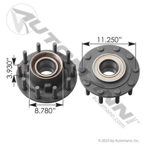 Automann 150.T1801.S1 Outboard Mount Hub Assembly