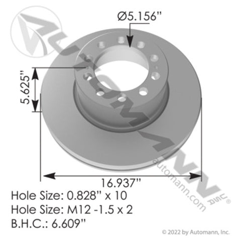 Automann 153.110312 Air Disc Rotor