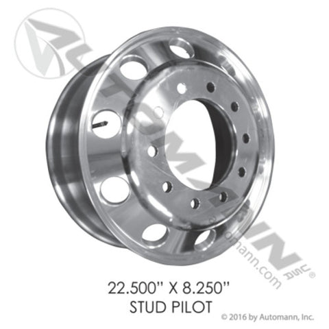 Automann 157.A225X825SP Stud Pilot 22.500in X 8.250in Aluminum