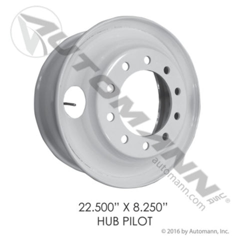 Automann 157.L225X825HP Hub Pilot 22.500in X 8.250in Steel
