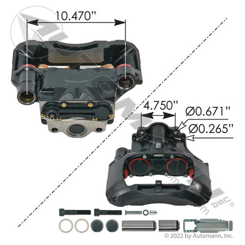Automann 158.K097844 Air Disc Caliper Rationalized ADB22X
