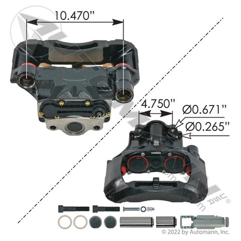 Automann 158.K097845 Air Disc Caliper Rationalized ADB22X