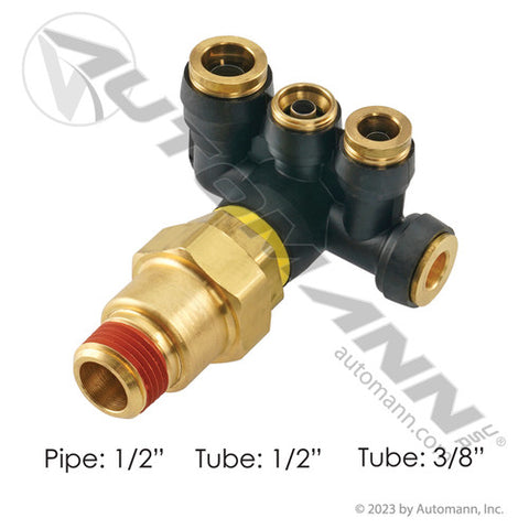 Automann 170.17369 Pressure Protection Valve 3 Port