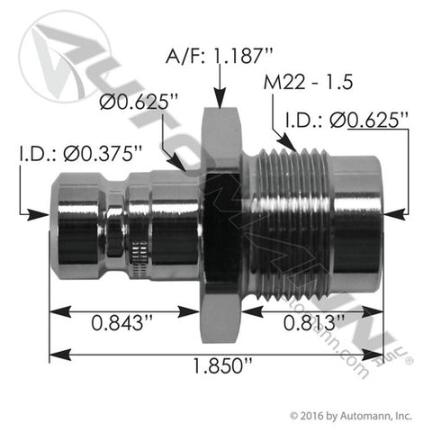 Automann 170.96622 Coolant Drain Valve Volvo
