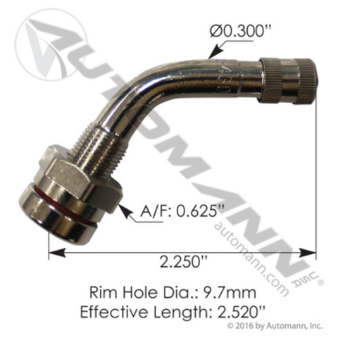 Automann 170.TR543DH Valve Stem 2.520in Angled