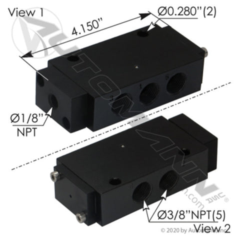 Automann 170.V14202 Air Pilot Valve 4 Way