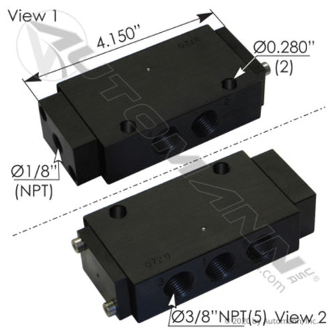 Automann 170.V14203 Air Pilot Valve 4 Way