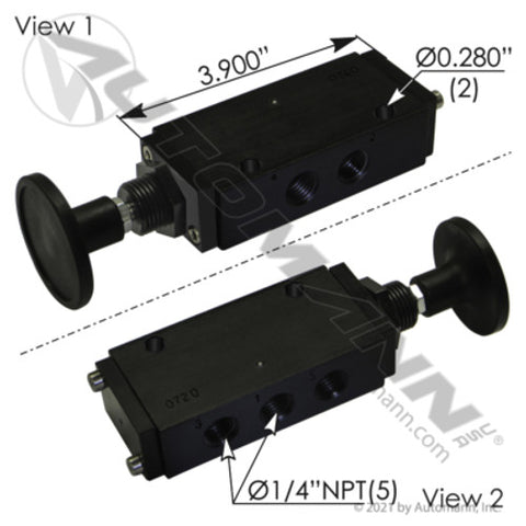 Automann 170.V24203 Push Pull Valve 4 Way