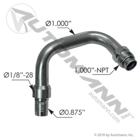 Automann 177.3011 Air Fitting RH Kenworth