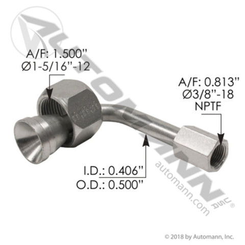 Automann 177.3015 Air Bag Adapter Kenworth