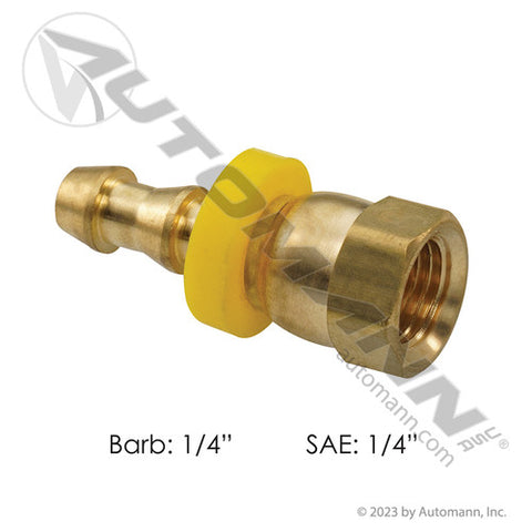 Automann 177.86244 Push-On Fitting 1/4in SAE F X 1/4in Hose