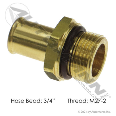 Automann 177.88112M27 Bead Fitting 3/4in Hose X M27x2.0