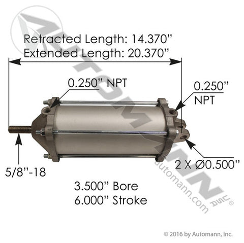 Automann 177.AC356 Tailgate Air Cylinder