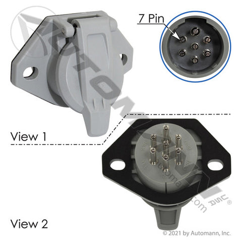 Automann 179.1036 Socket 7 Way Split Pins Nylon