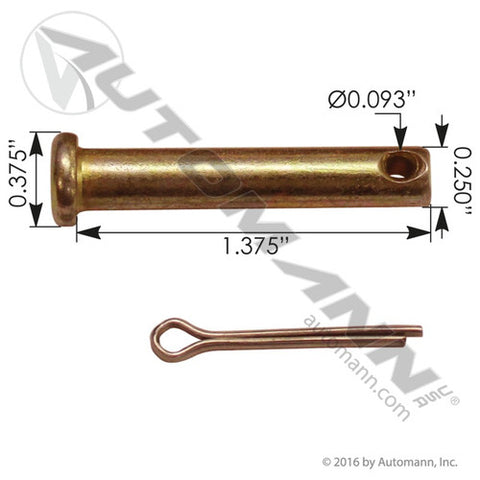 Automann 179.CP14 Clevis Pin 1/4in