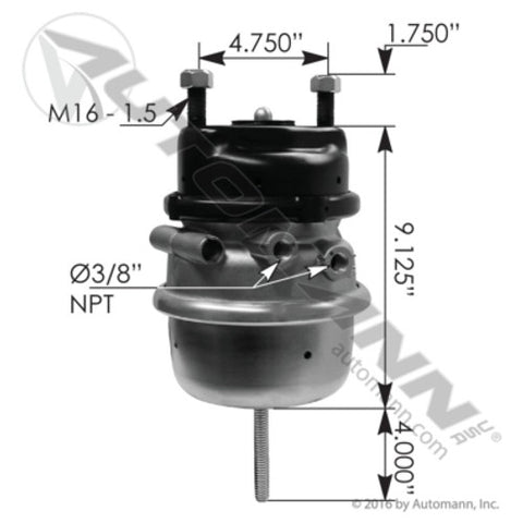 Automann 179.SB1824DB Spring Brake Type 18/24 Disc Brake
