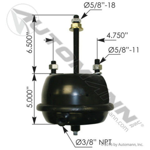 Automann 179.SC30RL Tailgate Chamber With Long Push Rod