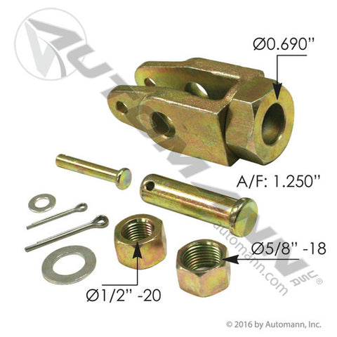 Automann 179.YK5010 Clevis Kit Gunite Type 1/2in and 5/8in