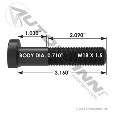 Automann 201.6261 Wheel Stud