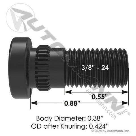Automann 201.6385 Brake Flange Stud