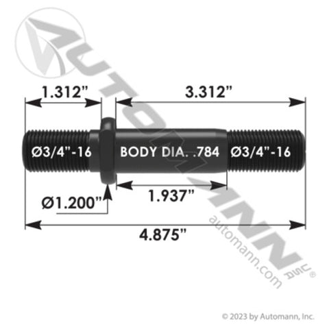 Automann 201.7014R Double Ended Stud