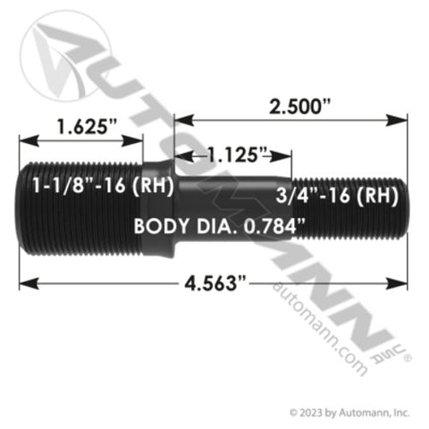 Automann 201.7044R Double Ended Stud